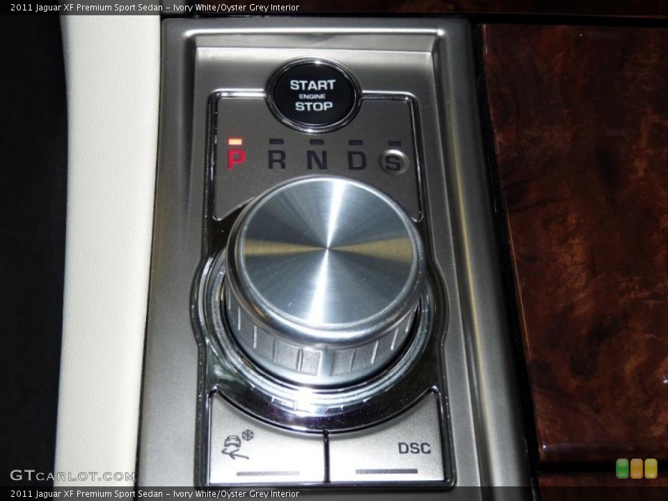 Ivory White/Oyster Grey Interior Transmission for the 2011 Jaguar XF Premium Sport Sedan #43239933