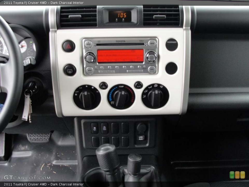 Dark Charcoal Interior Controls for the 2011 Toyota FJ Cruiser 4WD #43242817