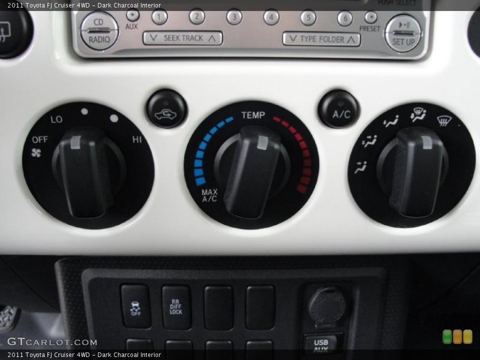 Dark Charcoal Interior Controls for the 2011 Toyota FJ Cruiser 4WD #43242897