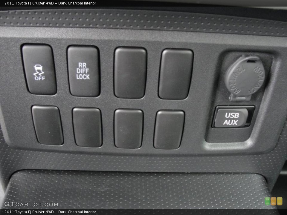 Dark Charcoal Interior Controls for the 2011 Toyota FJ Cruiser 4WD #43242917