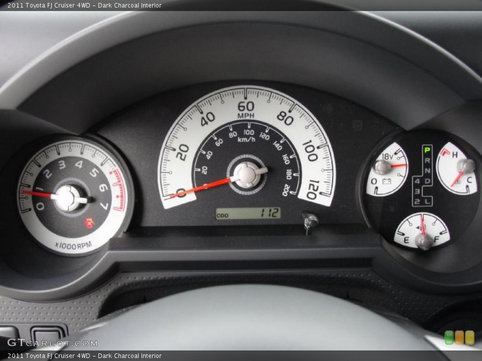 Dark Charcoal Interior Gauges for the 2011 Toyota FJ Cruiser 4WD #43242997