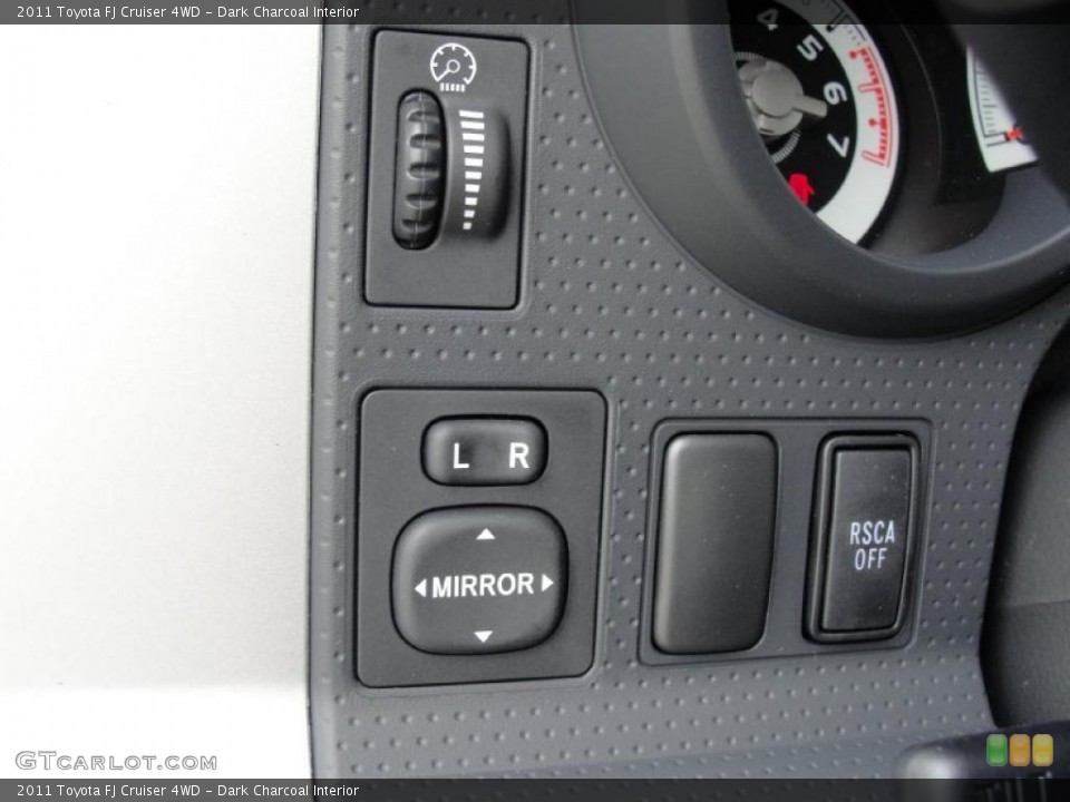 Dark Charcoal Interior Controls for the 2011 Toyota FJ Cruiser 4WD #43243017
