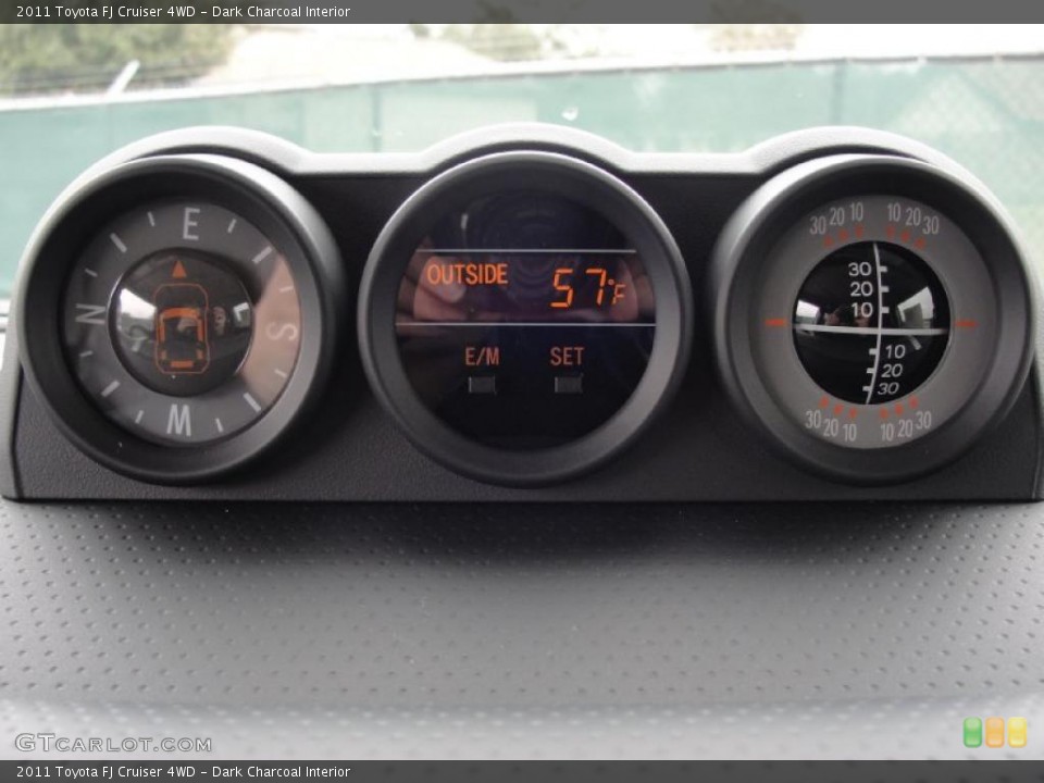 Dark Charcoal Interior Gauges for the 2011 Toyota FJ Cruiser 4WD #43243537