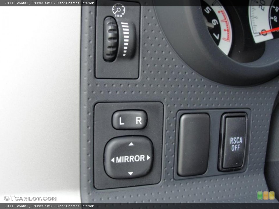 Dark Charcoal Interior Controls for the 2011 Toyota FJ Cruiser 4WD #43243709