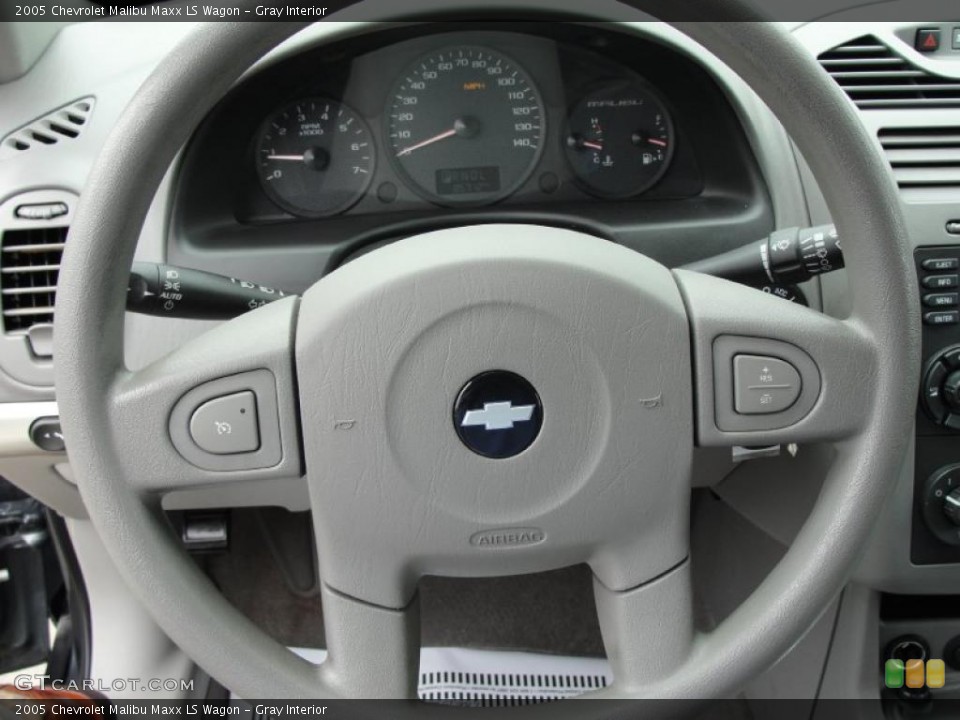 Gray Interior Steering Wheel for the 2005 Chevrolet Malibu Maxx LS Wagon #43246642