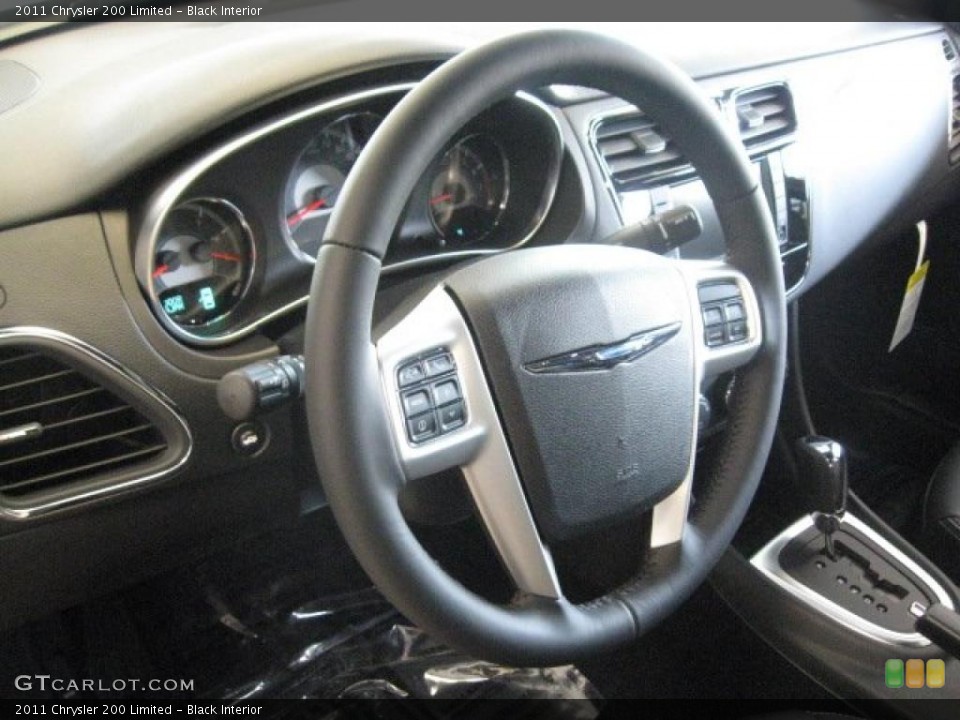 Black Interior Steering Wheel for the 2011 Chrysler 200 Limited #43255734