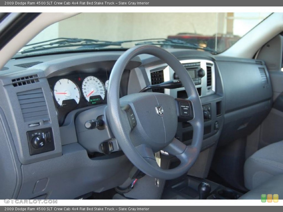 Slate Gray Interior Photo for the 2009 Dodge Ram 4500 SLT Crew Cab 4x4 Flat Bed Stake Truck #43256886