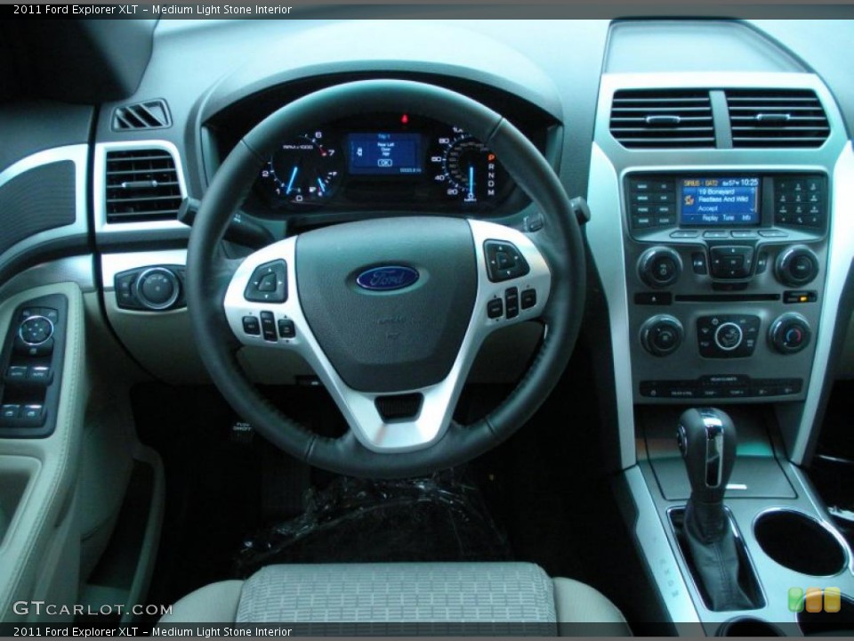 Medium Light Stone Interior Dashboard for the 2011 Ford Explorer XLT #43257546