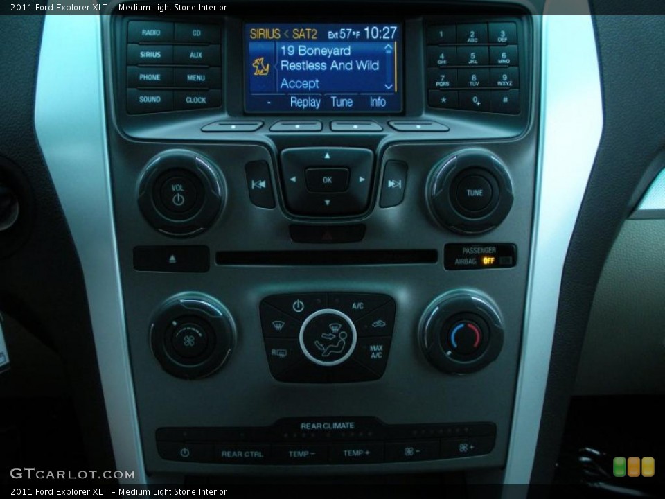 Medium Light Stone Interior Controls for the 2011 Ford Explorer XLT #43257582