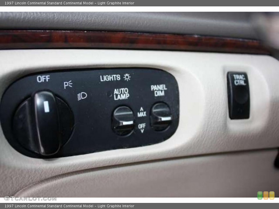 Light Graphite Interior Controls for the 1997 Lincoln Continental  #43257658