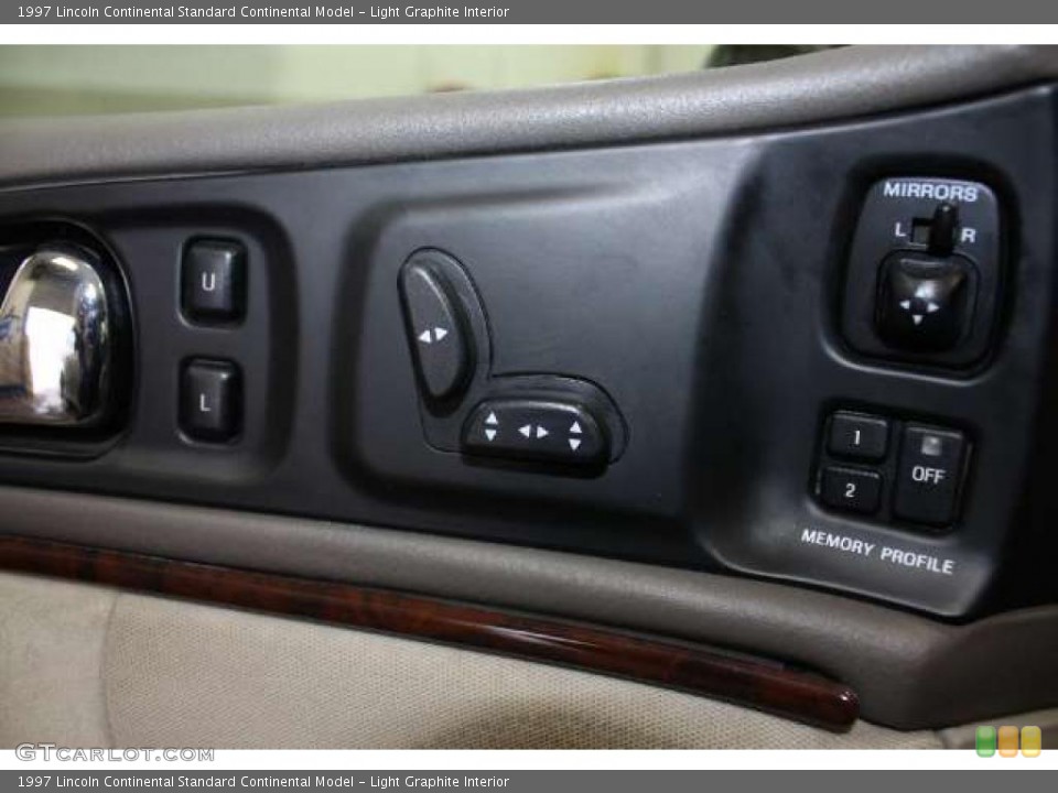 Light Graphite Interior Controls for the 1997 Lincoln Continental  #43257698