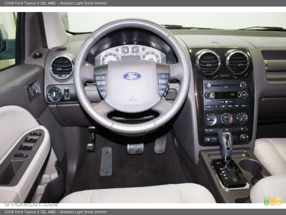 Medium Light Stone Interior Dashboard for the 2008 Ford Taurus X SEL AWD #43258350