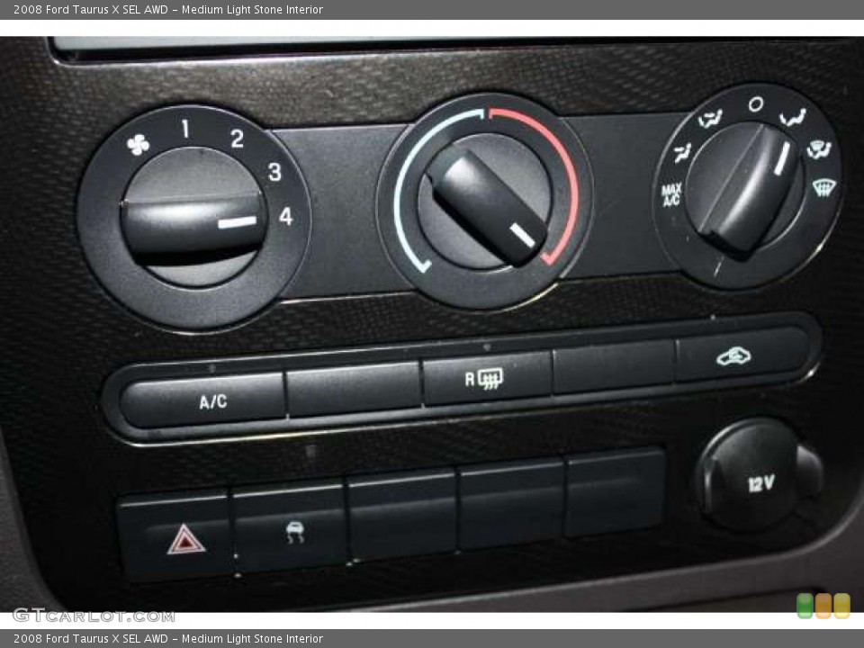 Medium Light Stone Interior Controls for the 2008 Ford Taurus X SEL AWD #43258434