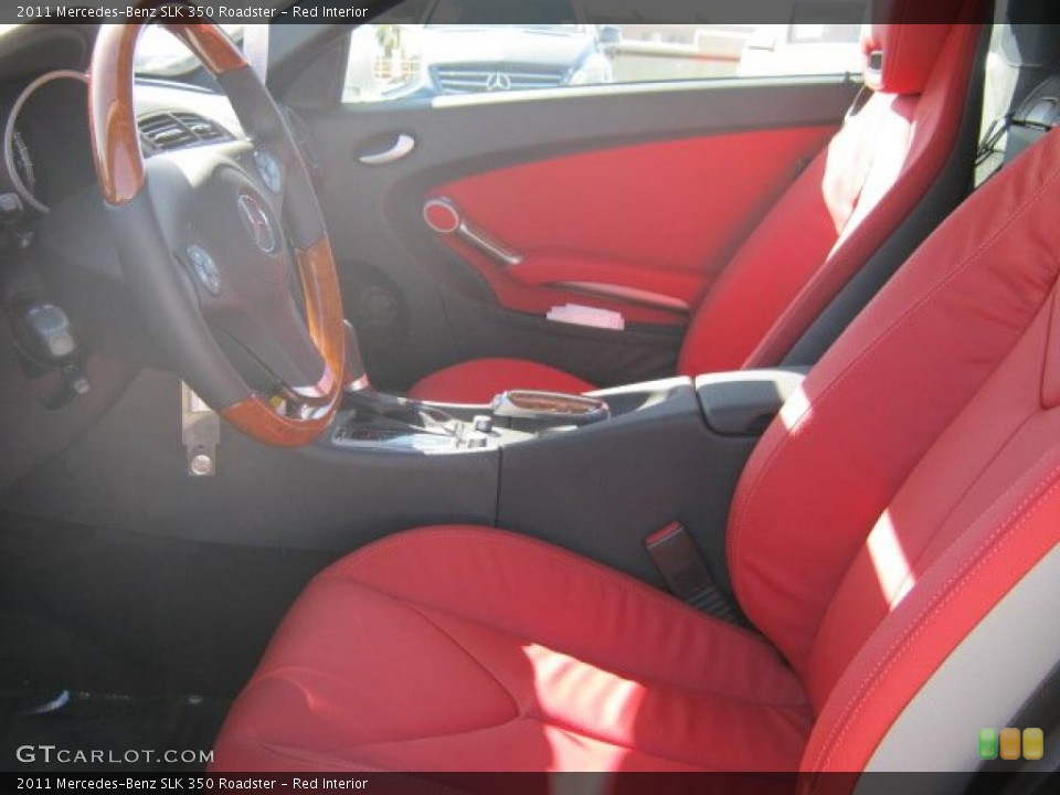 Red 2011 Mercedes-Benz SLK Interiors