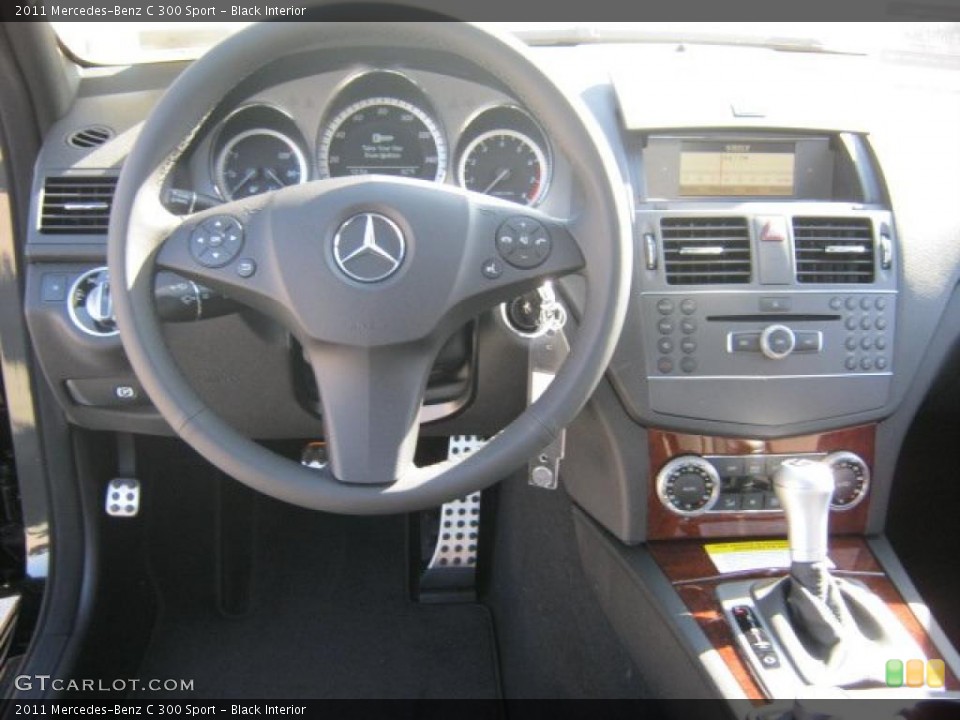 Black Interior Dashboard for the 2011 Mercedes-Benz C 300 Sport #43265258