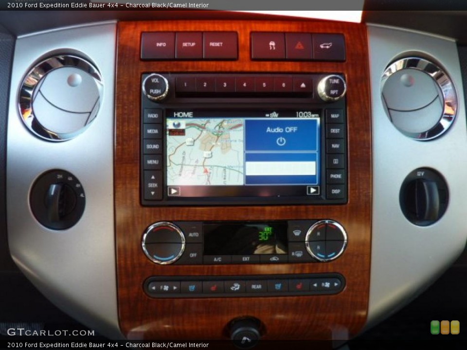 Charcoal Black/Camel Interior Controls for the 2010 Ford Expedition Eddie Bauer 4x4 #43267914