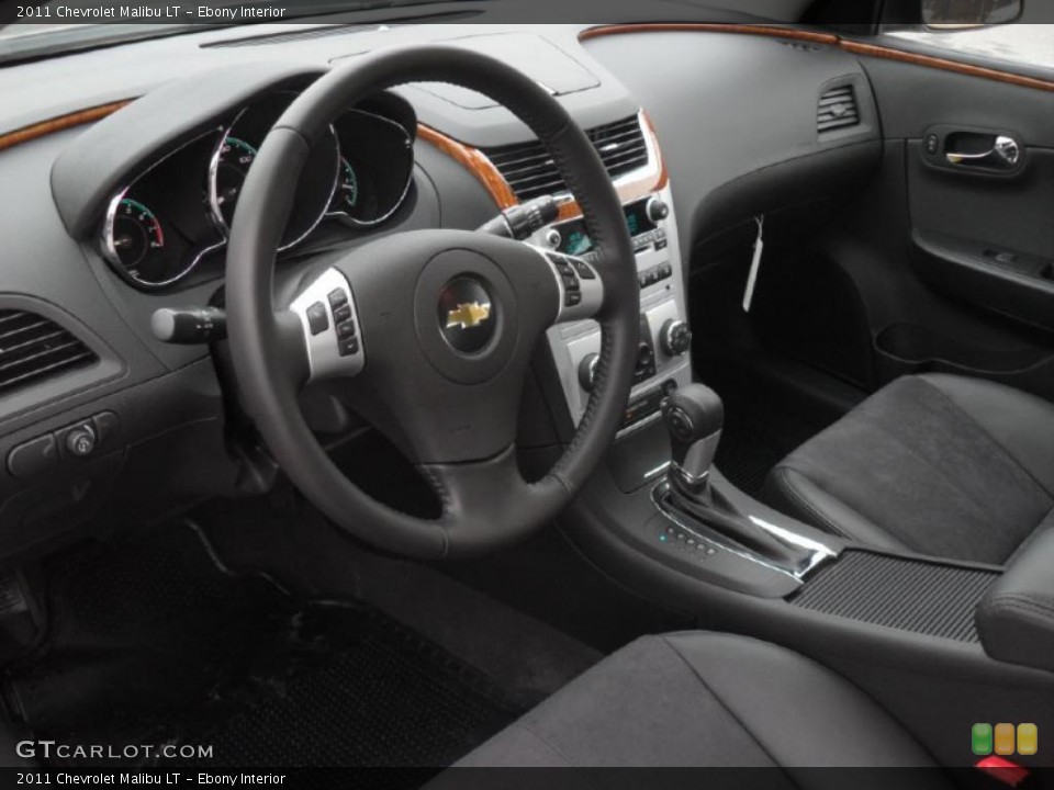 Ebony Interior Prime Interior for the 2011 Chevrolet Malibu LT #43271542