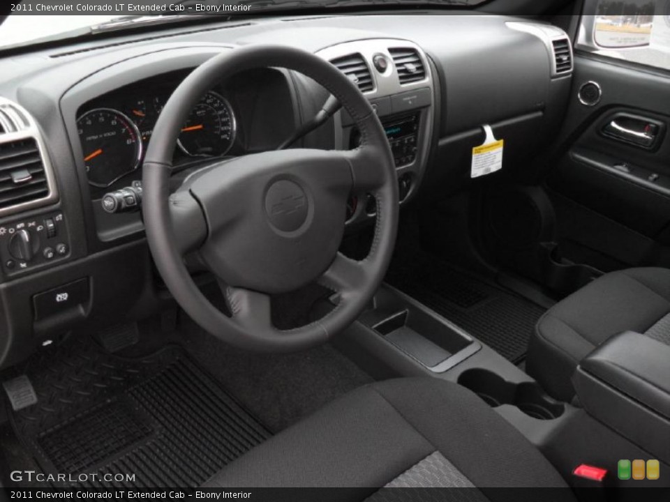 Ebony Interior Prime Interior for the 2011 Chevrolet Colorado LT Extended Cab #43274042