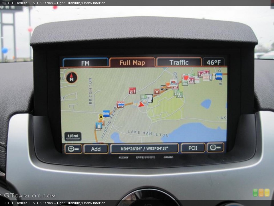 Light Titanium/Ebony Interior Navigation for the 2011 Cadillac CTS 3.6 Sedan #43277522