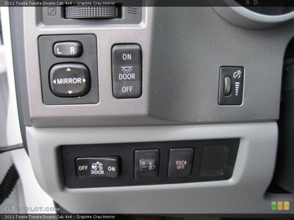Graphite Gray Interior Controls for the 2011 Toyota Tundra Double Cab 4x4 #43278894