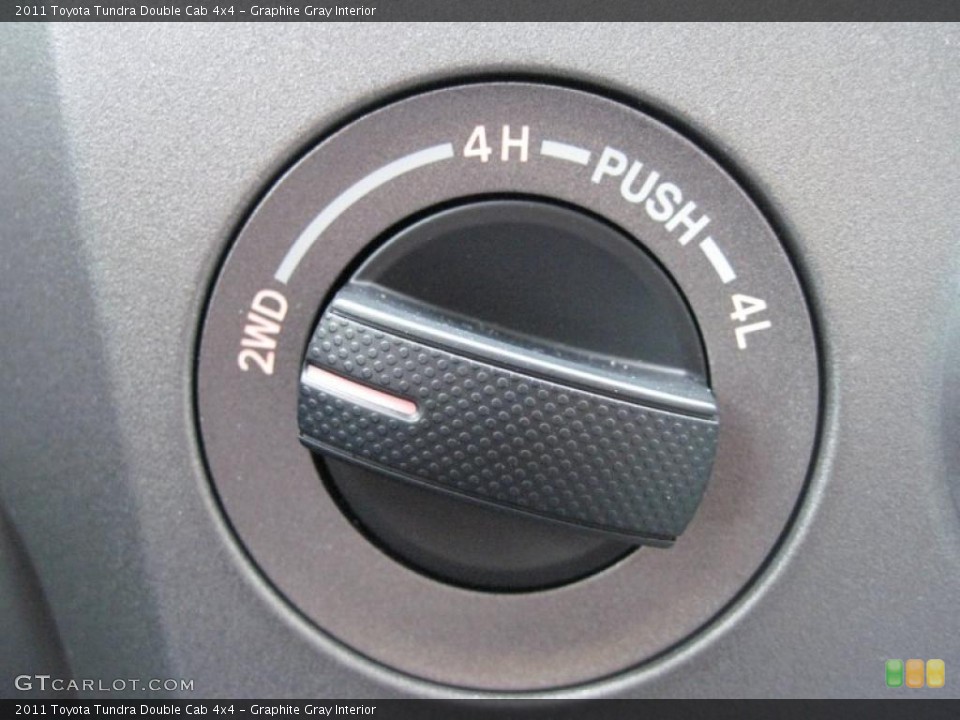 Graphite Gray Interior Controls for the 2011 Toyota Tundra Double Cab 4x4 #43278986