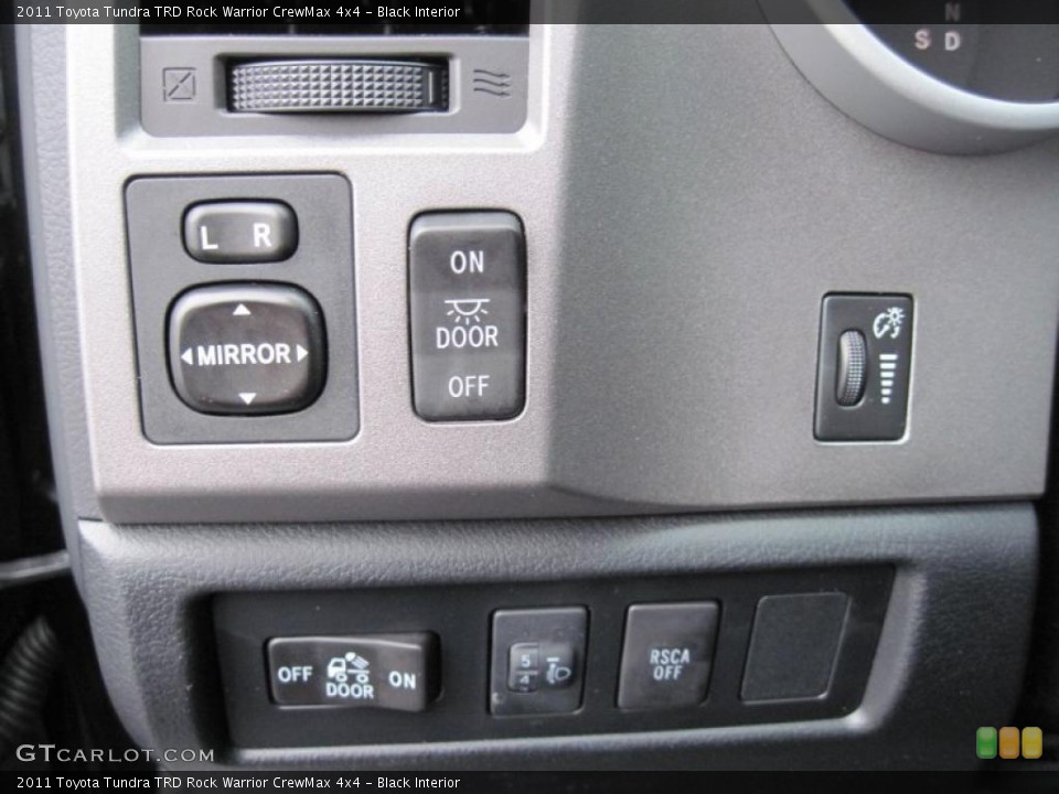Black Interior Controls for the 2011 Toyota Tundra TRD Rock Warrior CrewMax 4x4 #43279166