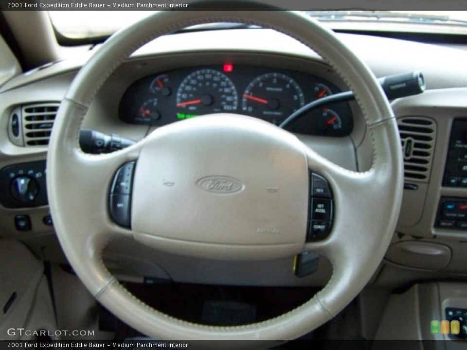Medium Parchment Interior Steering Wheel for the 2001 Ford Expedition Eddie Bauer #43279206