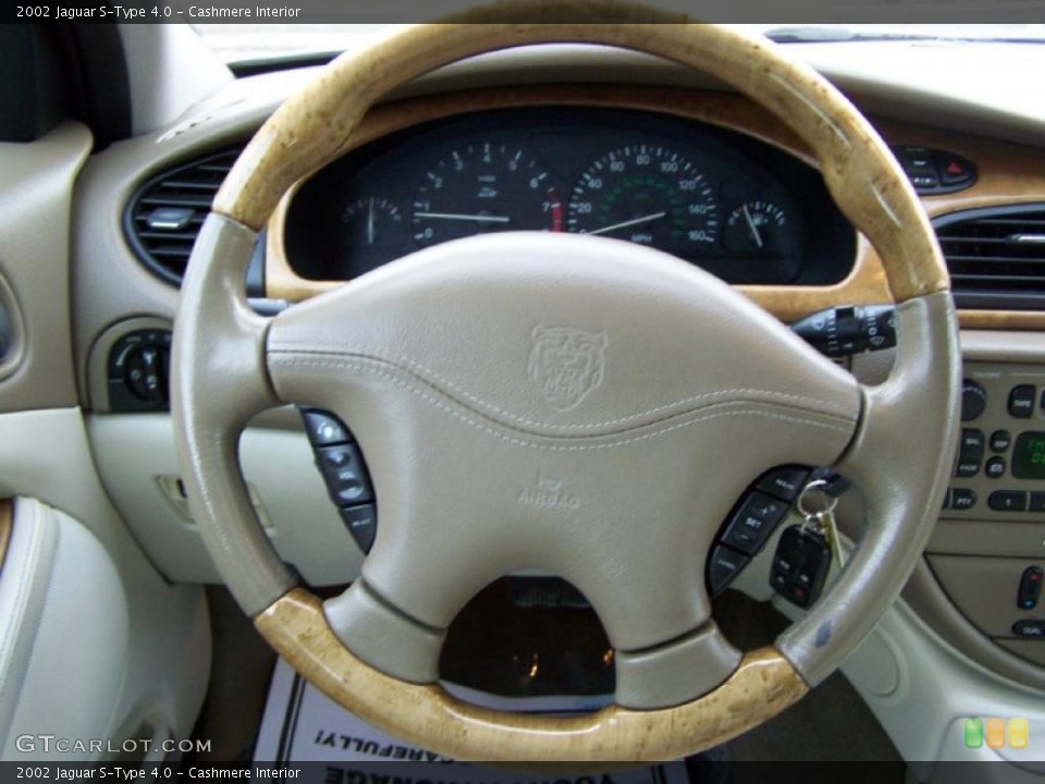 Cashmere Interior Steering Wheel for the 2002 Jaguar S-Type 4.0 #43280058