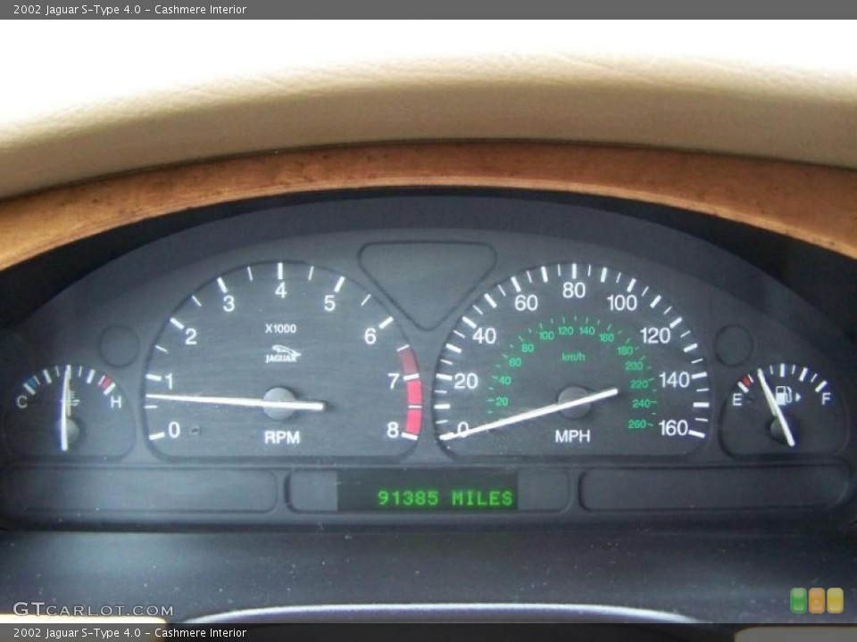Cashmere Interior Gauges for the 2002 Jaguar S-Type 4.0 #43280162