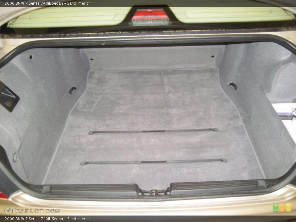 Sand Interior Trunk for the 2000 BMW 7 Series 740iL Sedan #43282015