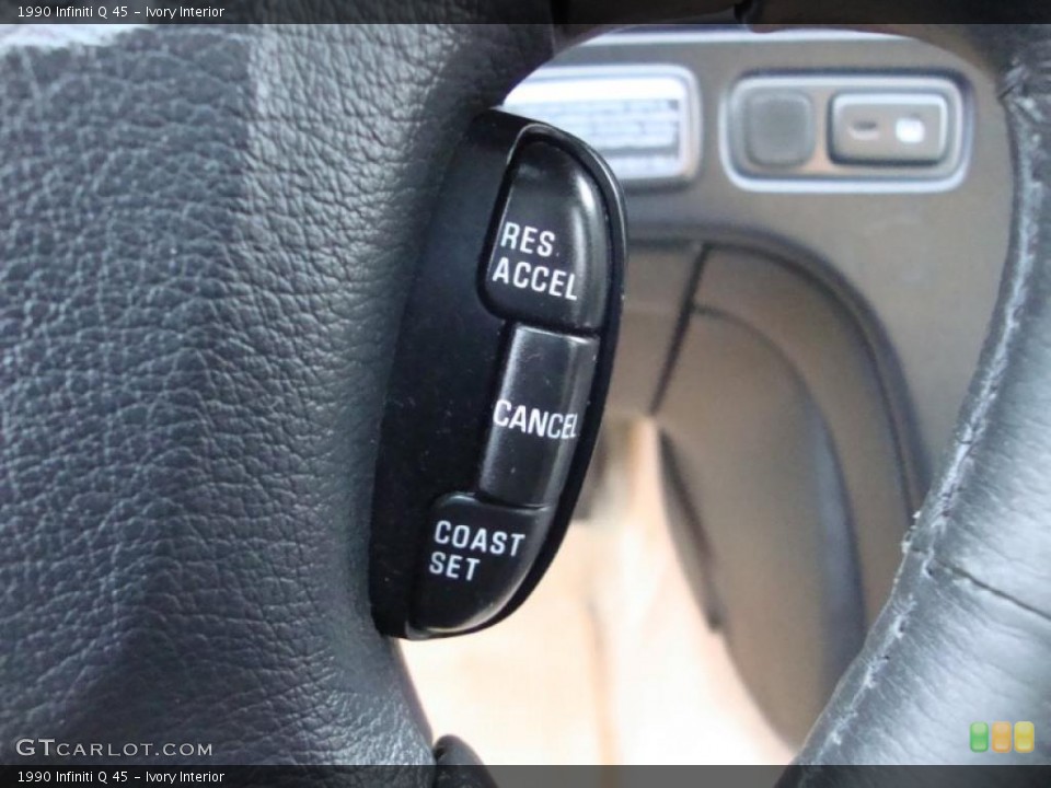 Ivory Interior Controls for the 1990 Infiniti Q 45 #43283701