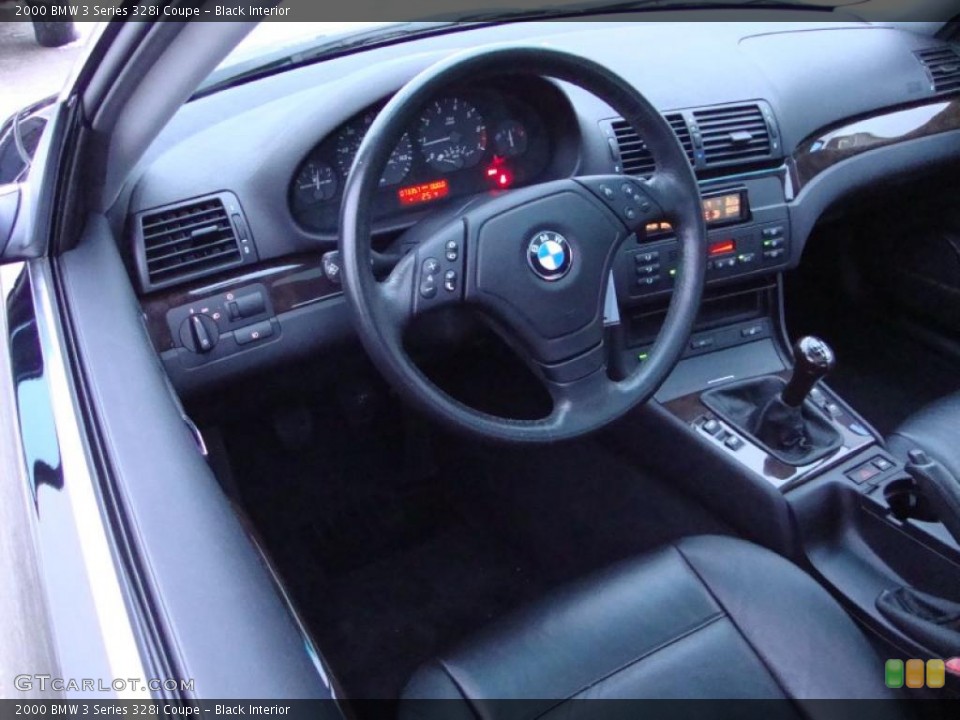 Black Interior Prime Interior for the 2000 BMW 3 Series 328i Coupe #43284823