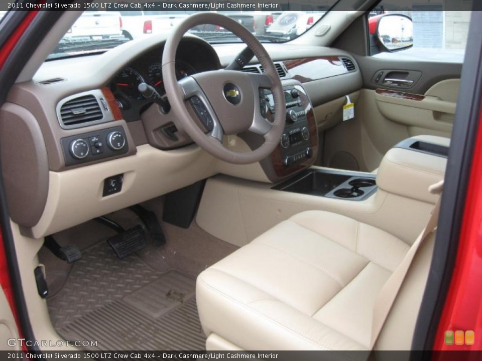 Dark Cashmere/Light Cashmere Interior Prime Interior for the 2011 Chevrolet Silverado 1500 LTZ Crew Cab 4x4 #43287104