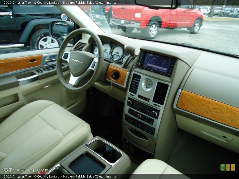 Medium Pebble Beige/Cream Interior Dashboard for the 2010 Chrysler Town & Country Limited #43287300