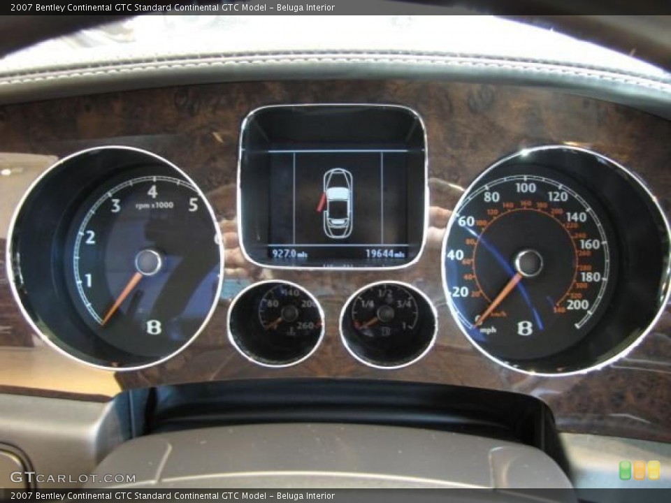 Beluga Interior Gauges for the 2007 Bentley Continental GTC  #43290072