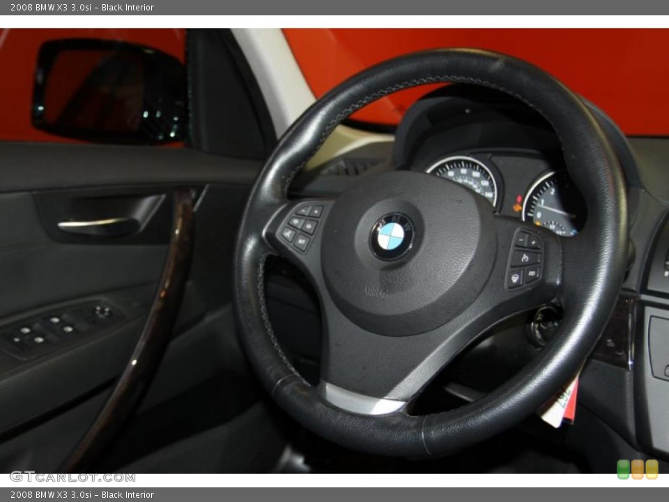 Black Interior Steering Wheel for the 2008 BMW X3 3.0si #43294656