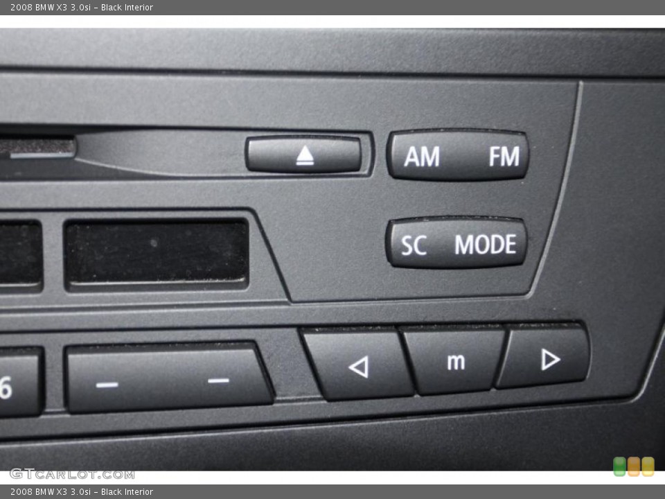 Black Interior Controls for the 2008 BMW X3 3.0si #43295264