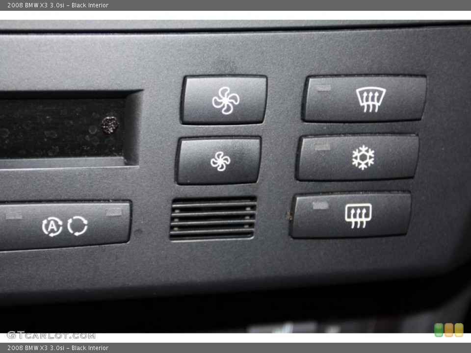 Black Interior Controls for the 2008 BMW X3 3.0si #43295280