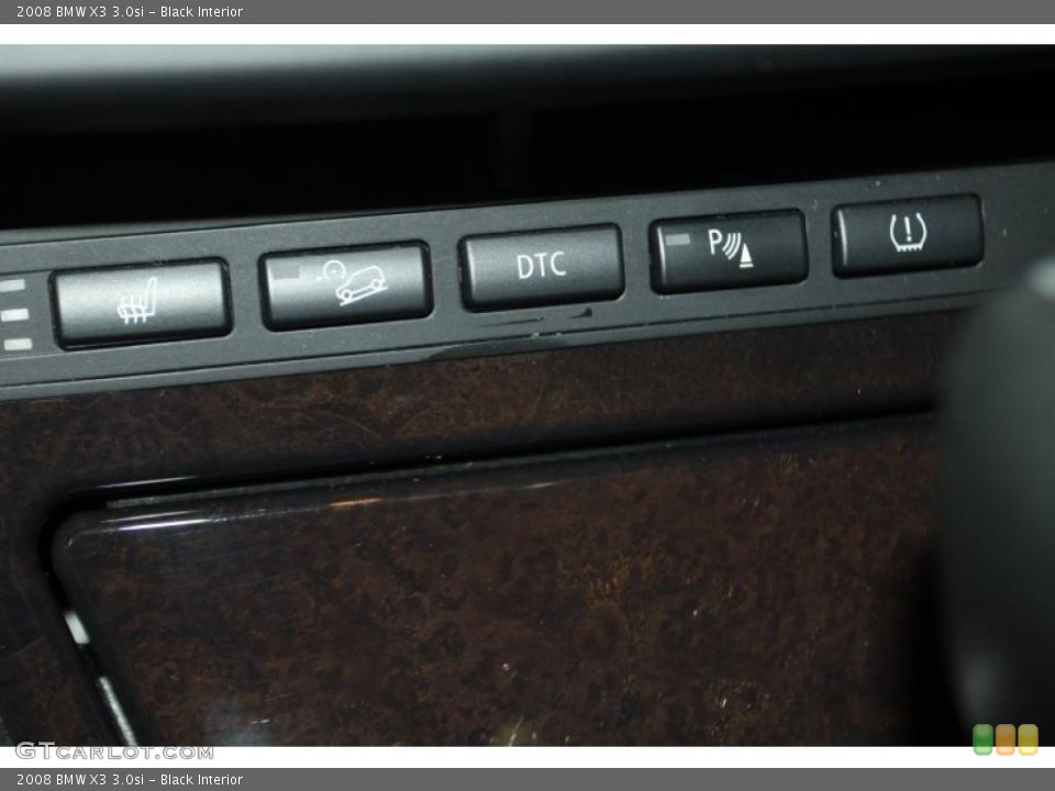 Black Interior Controls for the 2008 BMW X3 3.0si #43295312