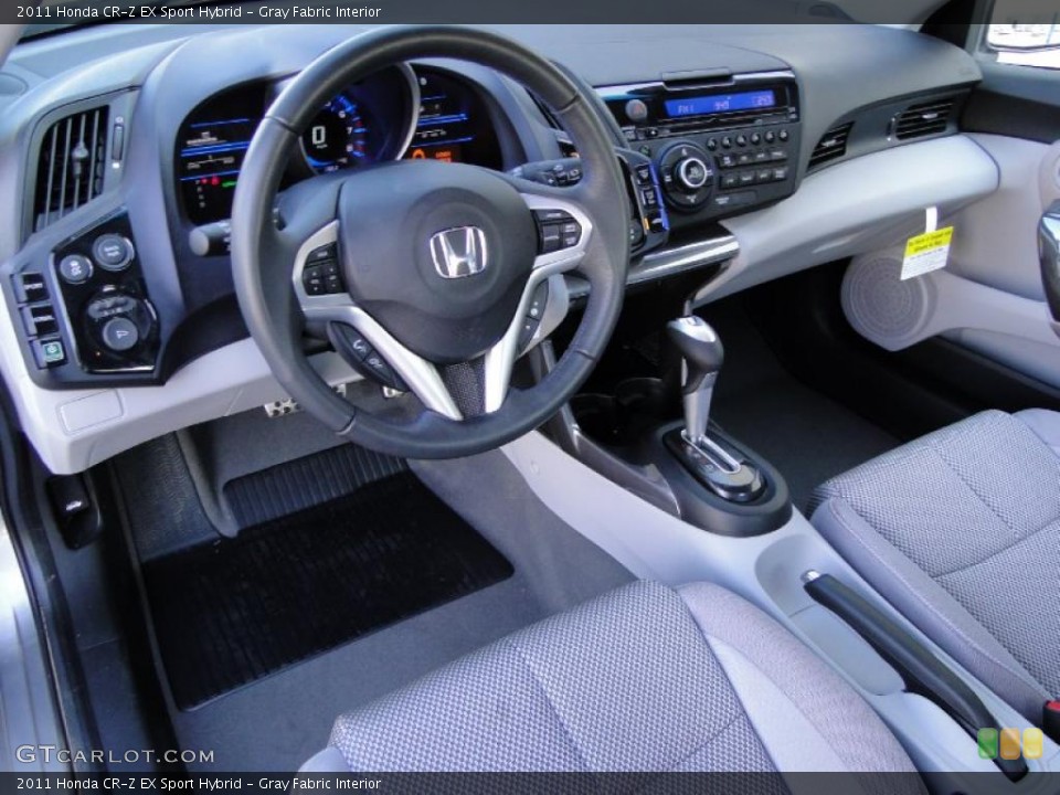 Gray Fabric Interior Prime Interior for the 2011 Honda CR-Z EX Sport Hybrid #43296936