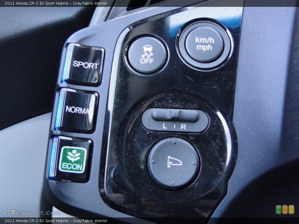 Gray Fabric Interior Controls for the 2011 Honda CR-Z EX Sport Hybrid #43297000