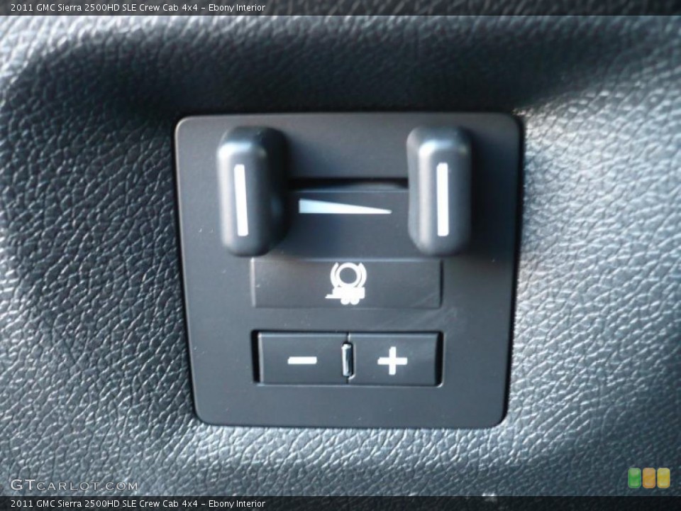 Ebony Interior Controls for the 2011 GMC Sierra 2500HD SLE Crew Cab 4x4 #43297188