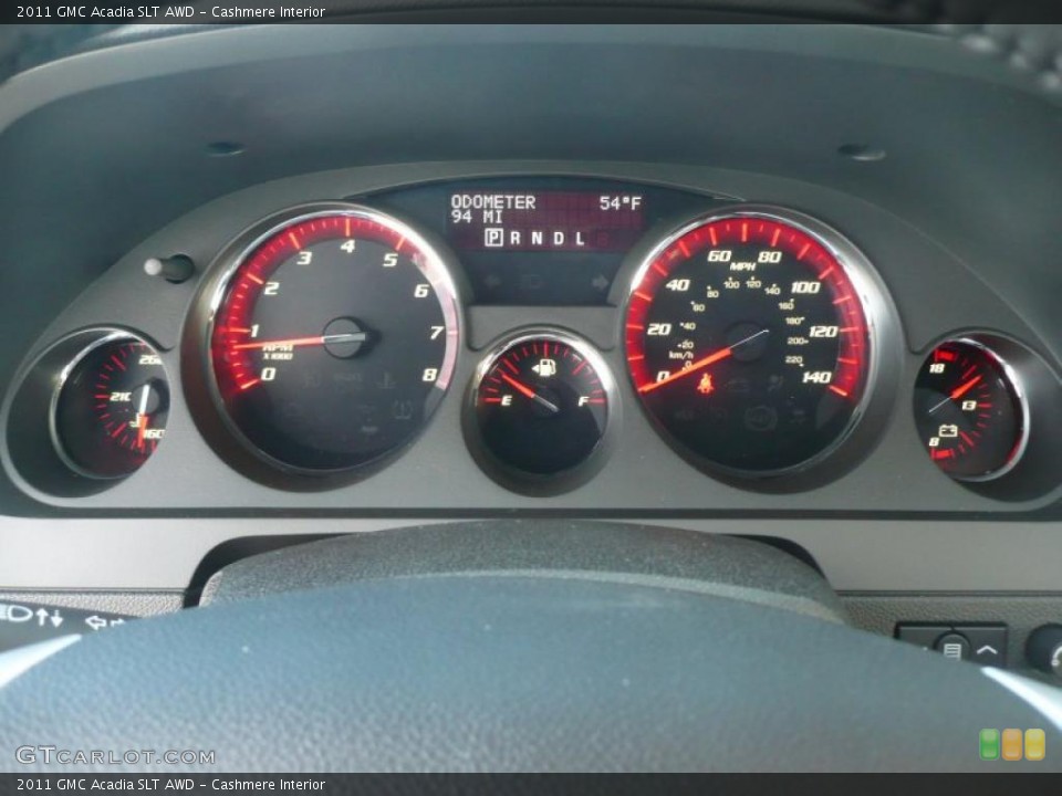 Cashmere Interior Gauges for the 2011 GMC Acadia SLT AWD #43297388