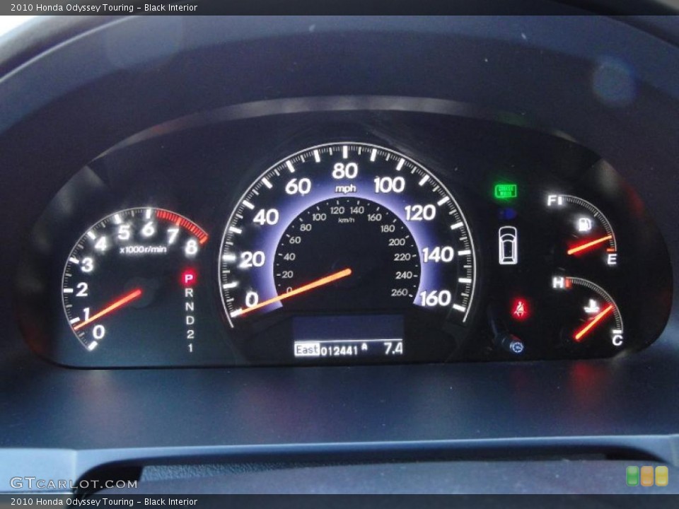 Black Interior Gauges for the 2010 Honda Odyssey Touring #43298984