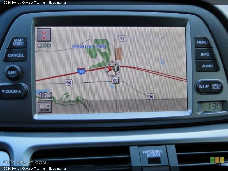 Black Interior Navigation for the 2010 Honda Odyssey Touring #43299048