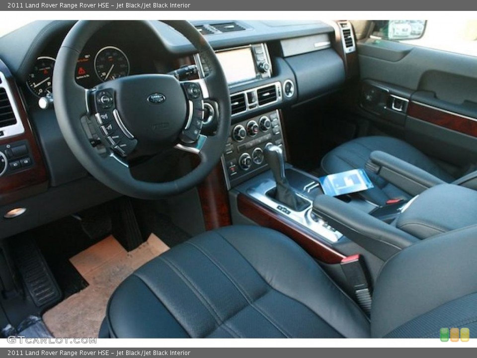 Jet Black/Jet Black Interior Prime Interior for the 2011 Land Rover Range Rover HSE #43303544