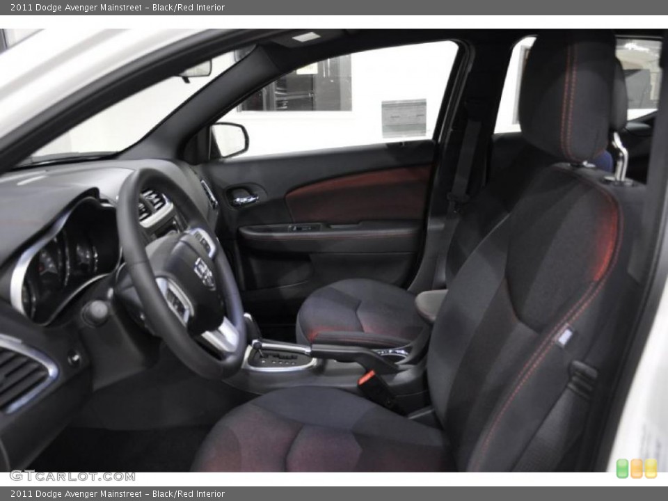Black/Red Interior Photo for the 2011 Dodge Avenger Mainstreet #43303683