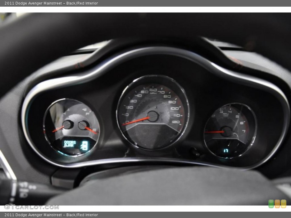 Black/Red Interior Gauges for the 2011 Dodge Avenger Mainstreet #43303708