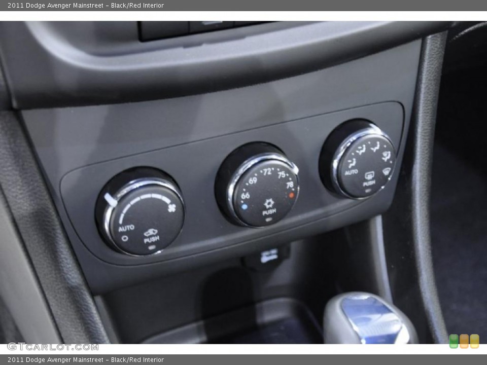 Black/Red Interior Controls for the 2011 Dodge Avenger Mainstreet #43303735