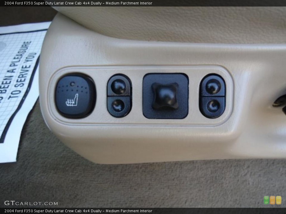 Medium Parchment Interior Controls for the 2004 Ford F350 Super Duty Lariat Crew Cab 4x4 Dually #43306131